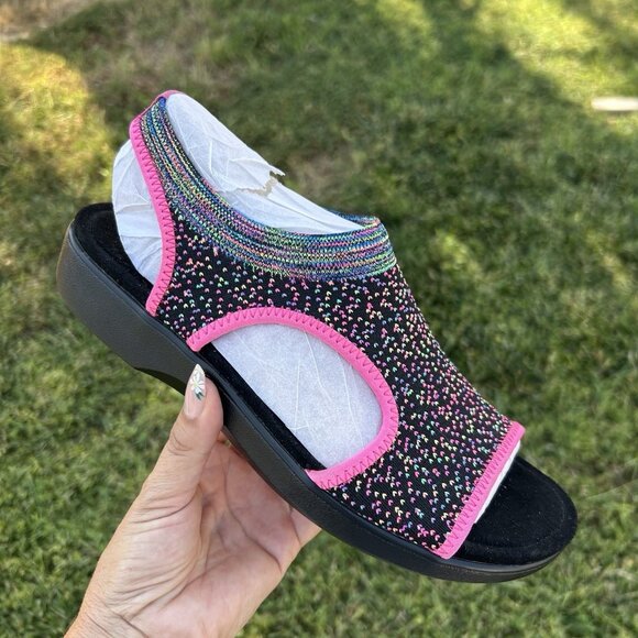 Alegria | Shoes | Traq By Alegria Dream Knit Sport Sandals Queen ...